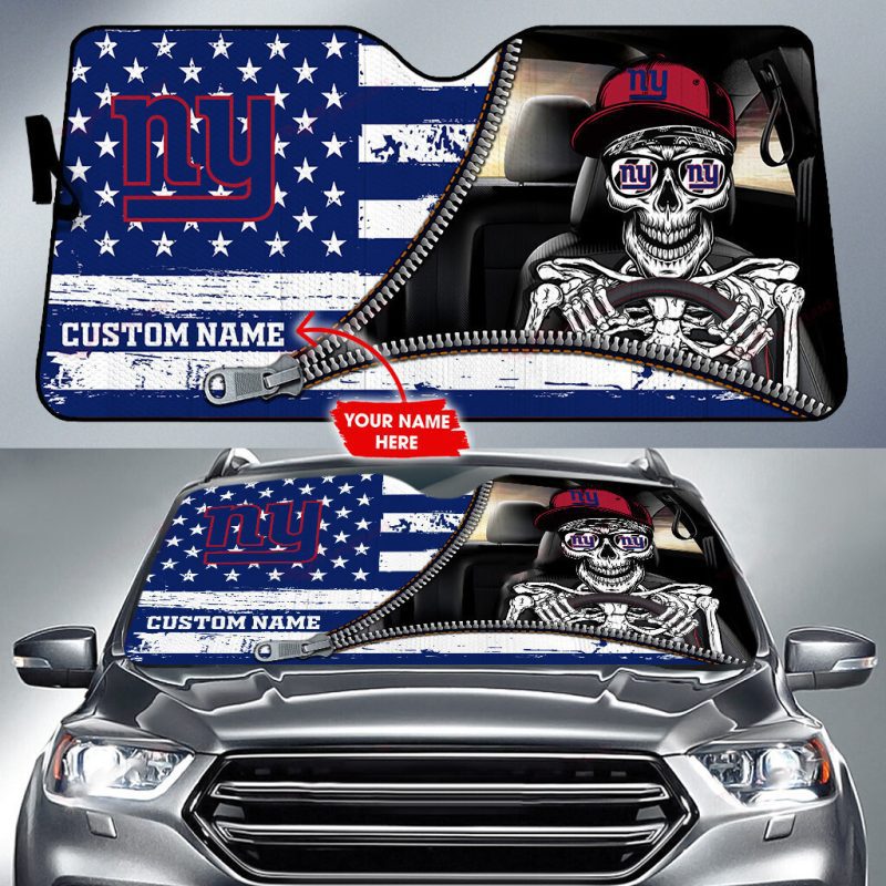 New York Giants Personalized Car Auto Windshield Sun Shade WSS1224