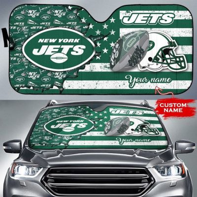 New York Jets Personalized Car Auto Windshield Sun Shade WSS1018