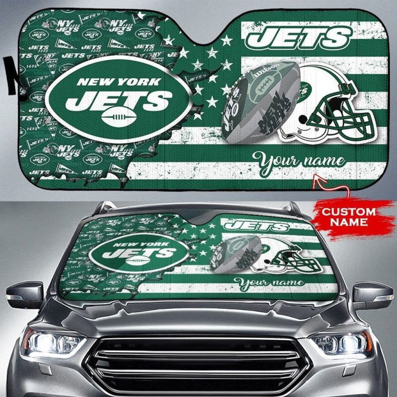 New York Jets Personalized Car Auto Windshield Sun Shade WSS1018