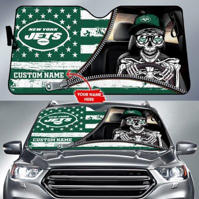 New York Jets Personalized Car Auto Windshield Sun Shade WSS1272