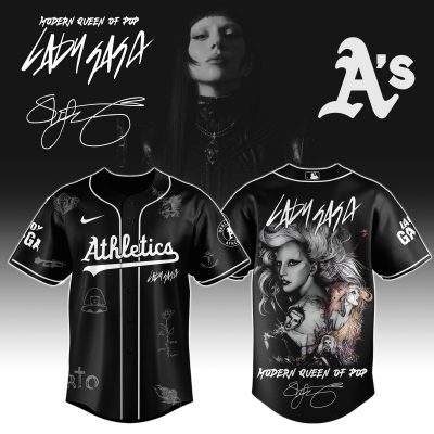 Oakland Athletics MLB x Lady Gaga The Mayhem Ball Tour Personalized Baseball Jersey For Fans
