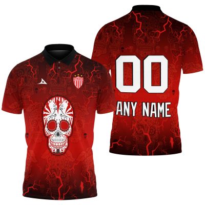 Personalize Liga MX Club Necaxa Celebrate Dia De Los Muertos With Polo Shirt Special Edition