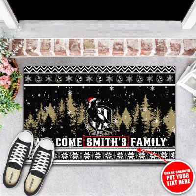 Personalized Collingwood FC Rubber Base Doormat FLOORMAT1163