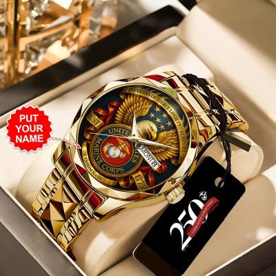Personalized US Marine Corps Alloy Luxury Quartz Watch HOT1061