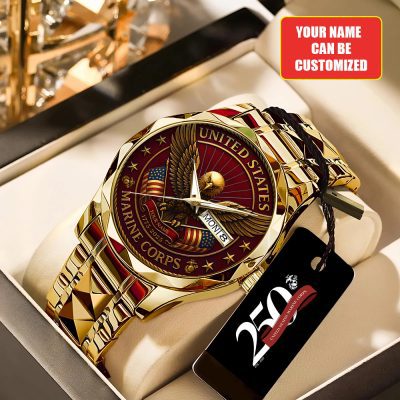 Personalized US Marine Corps Alloy Luxury Quartz Watch HOT1063