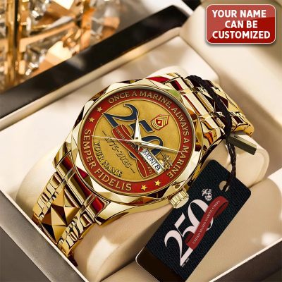 Personalized US Marine Corps Alloy Luxury Quartz Watch HOT1064