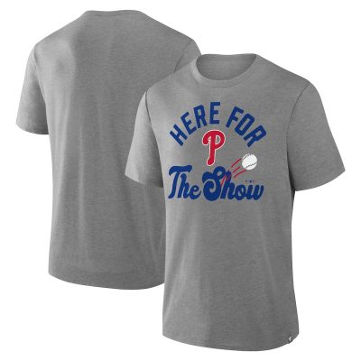 Philadelphia Phillies Nostalgia T-Shirt - Heather Gray