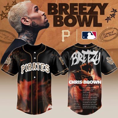 Pittsburgh Pirates MLB x Chris Brown Breezy Bowl XX Stadium World Tour Personalized Baseball Jersey For Fans