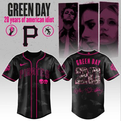 Pittsburgh Pirates MLB x Green Day 20th Anniversary Tour Personalized Baseball Jersey For Fans