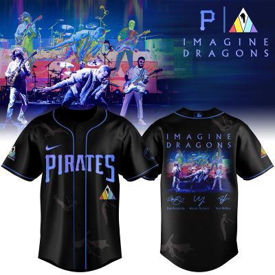Pittsburgh Pirates MLB x Imagine Dragons 17th Anniversary Tour Personalized Baseball Jersey For Fans