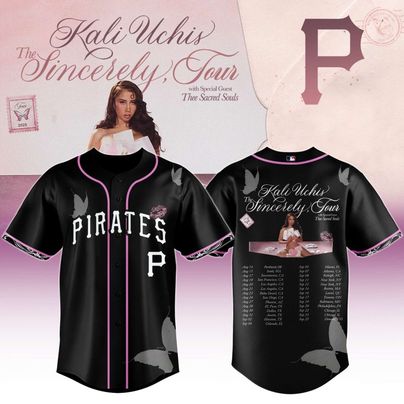 Pittsburgh Pirates MLB x Kali Uchis The Sincerely Tour Personalized Baseball Jersey For Fans