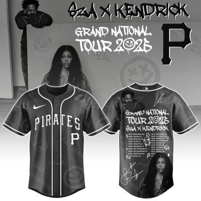 Pittsburgh Pirates MLB x Kendrick Lamar x SZA Grand National Tour Personalized Baseball Jersey For Fans