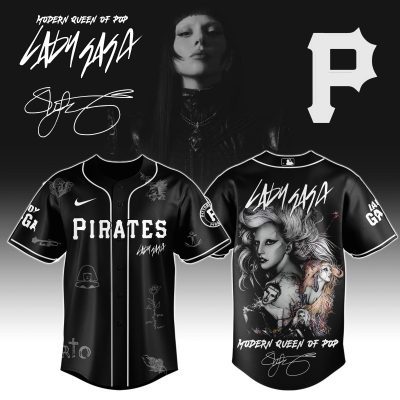 Pittsburgh Pirates MLB x Lady Gaga The Mayhem Ball Tour Personalized Baseball Jersey For Fans