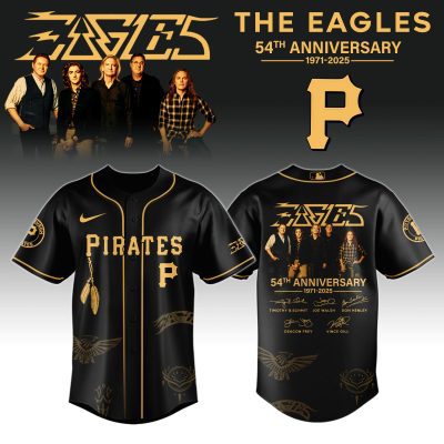 Pittsburgh Pirates MLB x The Eagles 54th Anniversary Tour Personalized Baseball Jersey For Fans
