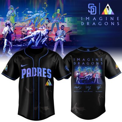 San Diego Padres MLB x Imagine Dragons 17th Anniversary Tour Personalized Baseball Jersey For Fans