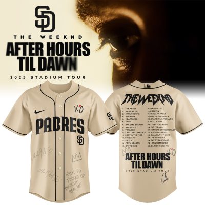 San Diego Padres MLB x The Weeknd After Hours Til Dawn Personalized Baseball Jersey For Fans