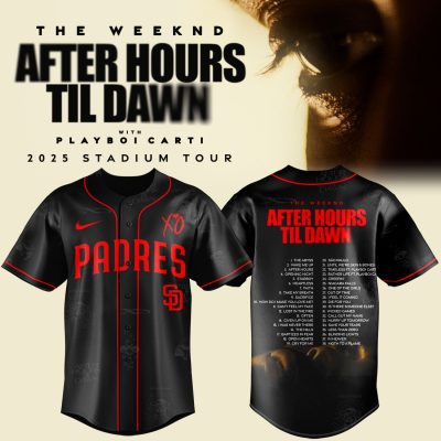 San Diego Padres x The Weeknd After Hours Til Dawn 2025 Baseball Jersey