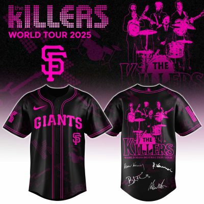 San Francisco Giants MLB x The Killers 24th Anniversary Tour Personalized Baseball Jersey For Fans