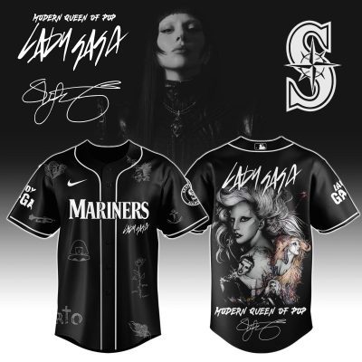 Seattle Mariners MLB x Lady Gaga The Mayhem Ball Tour Personalized Baseball Jersey For Fans