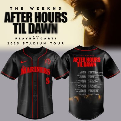 Seattle Mariners x The Weeknd After Hours Til Dawn 2025 Baseball Jersey