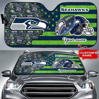 Seattle Seahawks Personalized Car Auto Windshield Sun Shade WSS1019