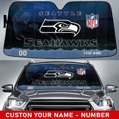 Seattle Seahawks Personalized Car Auto Windshield Sun Shade WSS1062