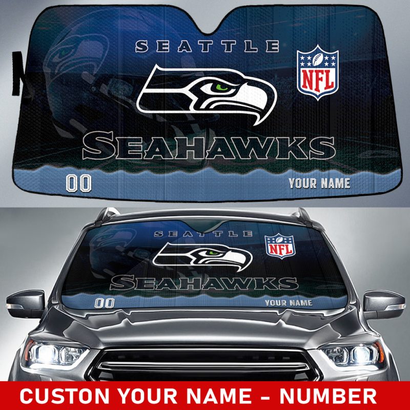 Seattle Seahawks Personalized Car Auto Windshield Sun Shade WSS1062