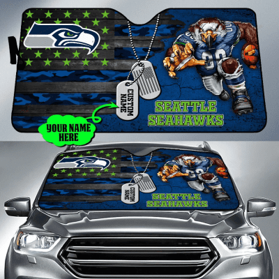 Seattle Seahawks Personalized Car Auto Windshield Sun Shade WSS1172