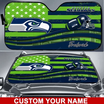 Seattle Seahawks Personalized Car Auto Windshield Sun Shade WSS1174