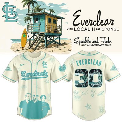 St. Louis Cardinals MLB x Everclear 30th Anniversary Tour Personalized Baseball Jersey For Fans