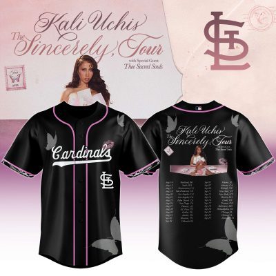 St. Louis Cardinals MLB x Kali Uchis The Sincerely Tour Personalized Baseball Jersey For Fans