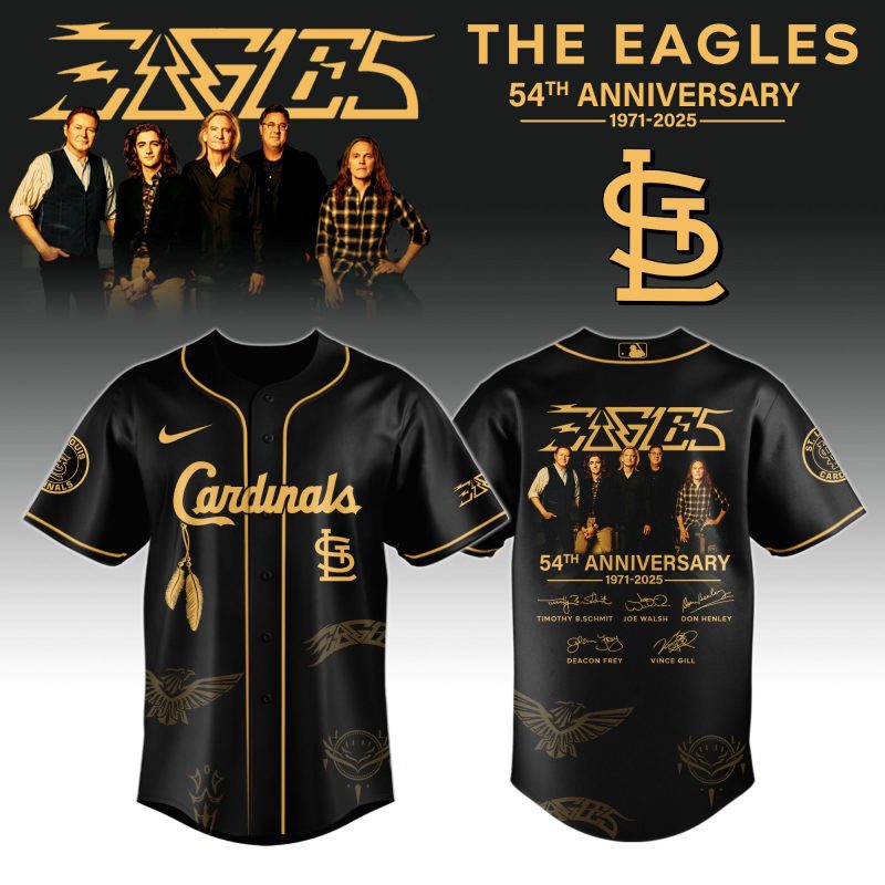 St. Louis Cardinals MLB x The Eagles 54th Anniversary Tour Personalized Baseball Jersey For Fans