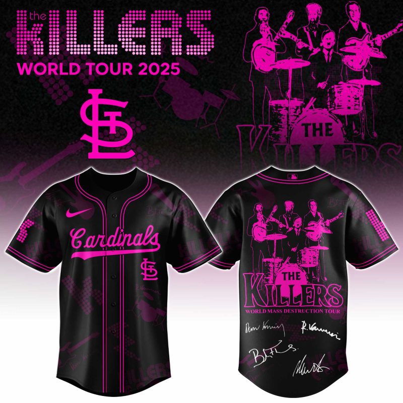 St. Louis Cardinals MLB x The Killers 24th Anniversary Tour Personalized Baseball Jersey For Fans