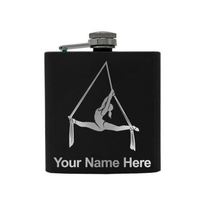 Stainless Steel Flask Aerial Silks Personalized Engraving Included (Stainless Steel)