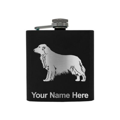 Stainless Steel Flask Labrador Retriever Dog Personalized Engraving Included (Stainless Steel)