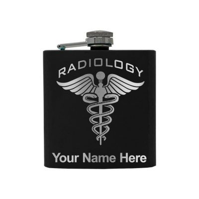 Stainless Steel Flask Radiology Personalized Engraving Included (Stainless Steel)