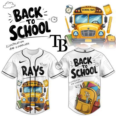 Tampa Bay Rays MLB x Back To School Personalized Baseball Jersey For Fans