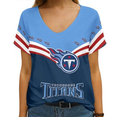 Tennessee Titans Personalized V-neck Women T-shirt VNT1478