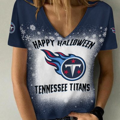 Tennessee Titans V-neck Women T-shirt  VNT1469