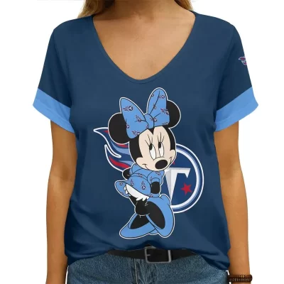 Tennessee Titans V-neck Women T-shirt VNT1470