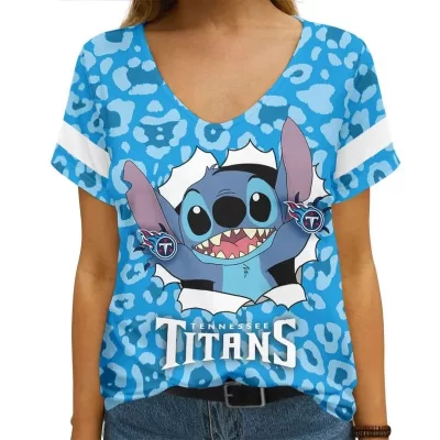 Tennessee Titans V-neck Women T-shirt VNT1471