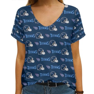 Tennessee Titans V-neck Women T-shirt VNT1475
