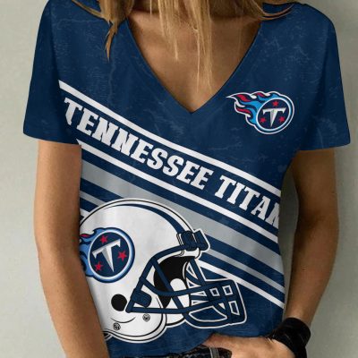 Tennessee Titans V-neck Women T-shirt  VNT1480