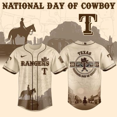 Texas Rangers MLB x National Day Of Cowboy Personalized Baseball Jersey For Fans