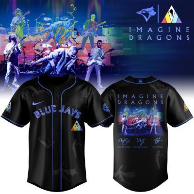 Toronto Blue Jays MLB x Imagine Dragons 17th Anniversary Tour Personalized Baseball Jersey For Fans