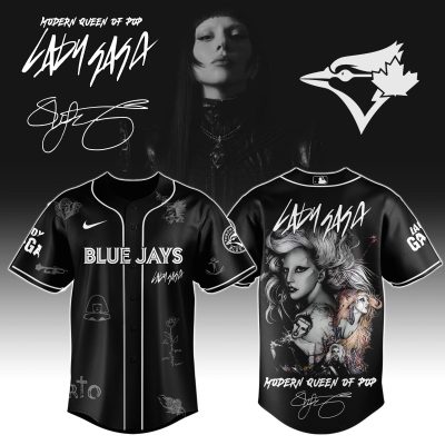 Toronto Blue Jays MLB x Lady Gaga The Mayhem Ball Tour Personalized Baseball Jersey For Fans