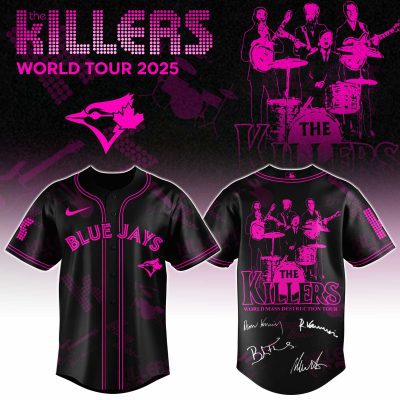 Toronto Blue Jays MLB x The Killers 24th Anniversary Tour Personalized Baseball Jersey For Fans