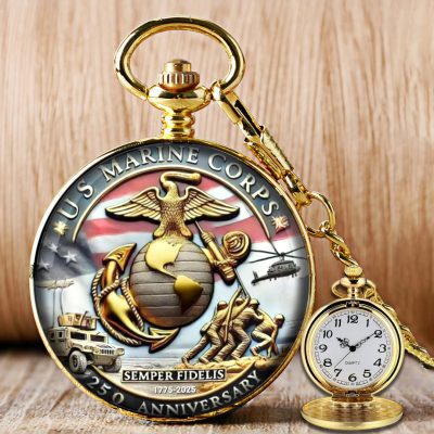 US Marine Corps Custom Pocket Watch PKW1005