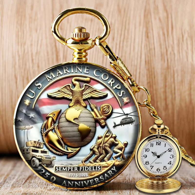 US Marine Corps Custom Pocket Watch PKW1005