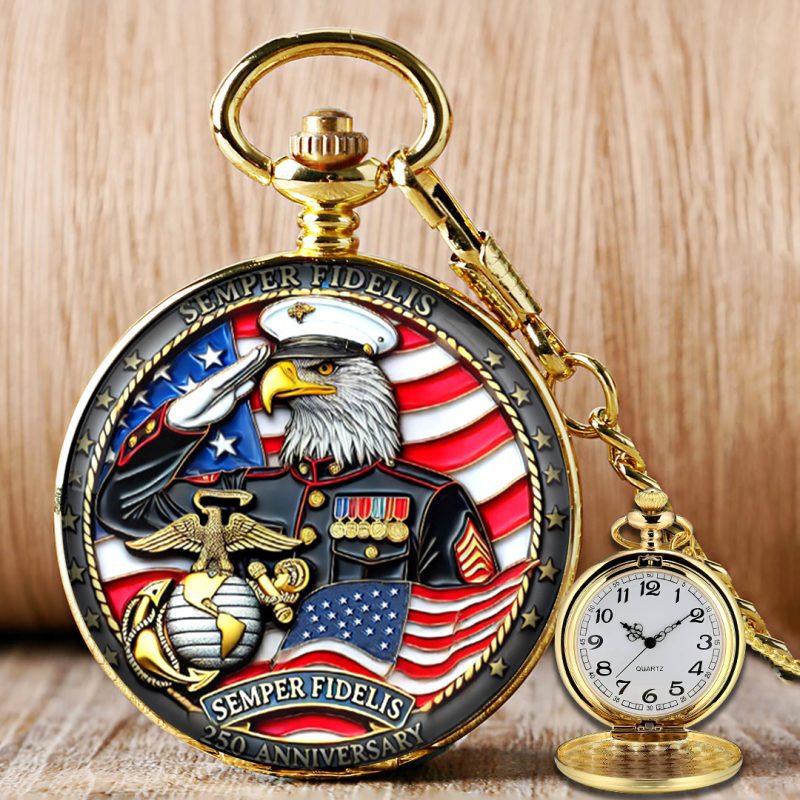 US Marine Corps Custom Pocket Watch PKW1011